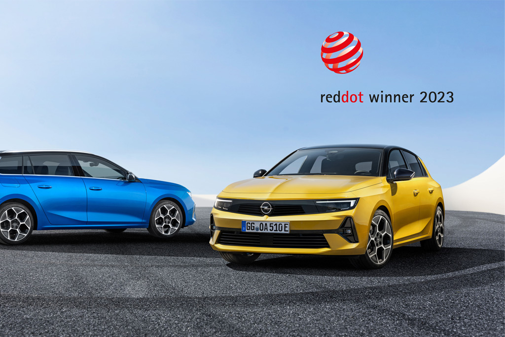 Ocenění designu automobilky Opel: Astra získala prestižní cenu Red Dot Award 2023